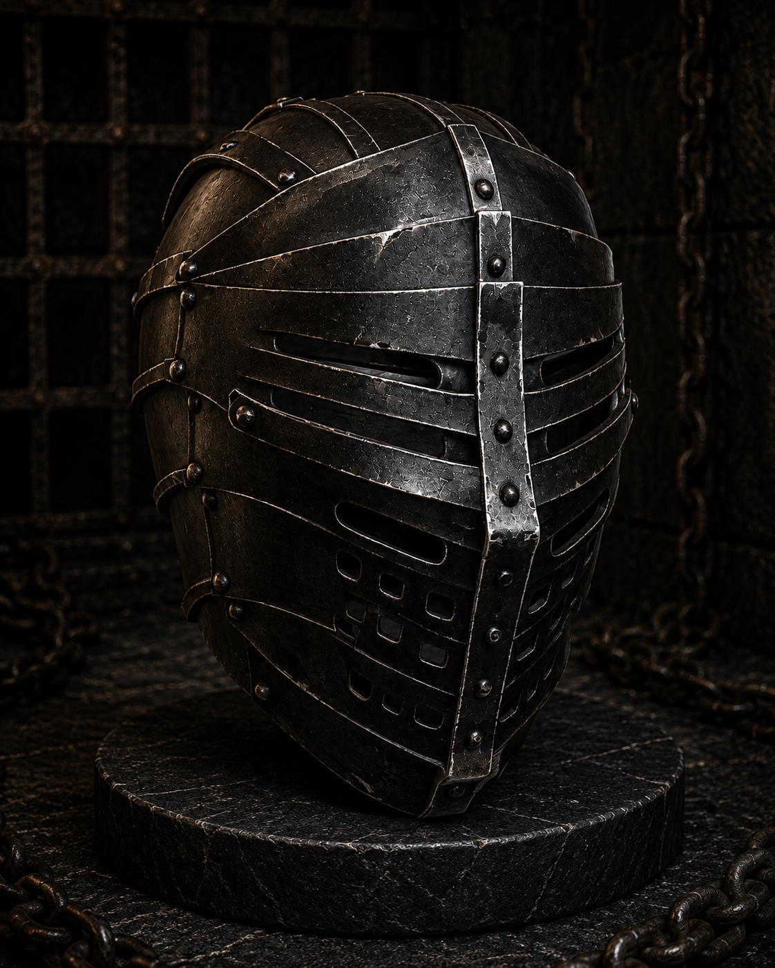Front view of Encase helmet