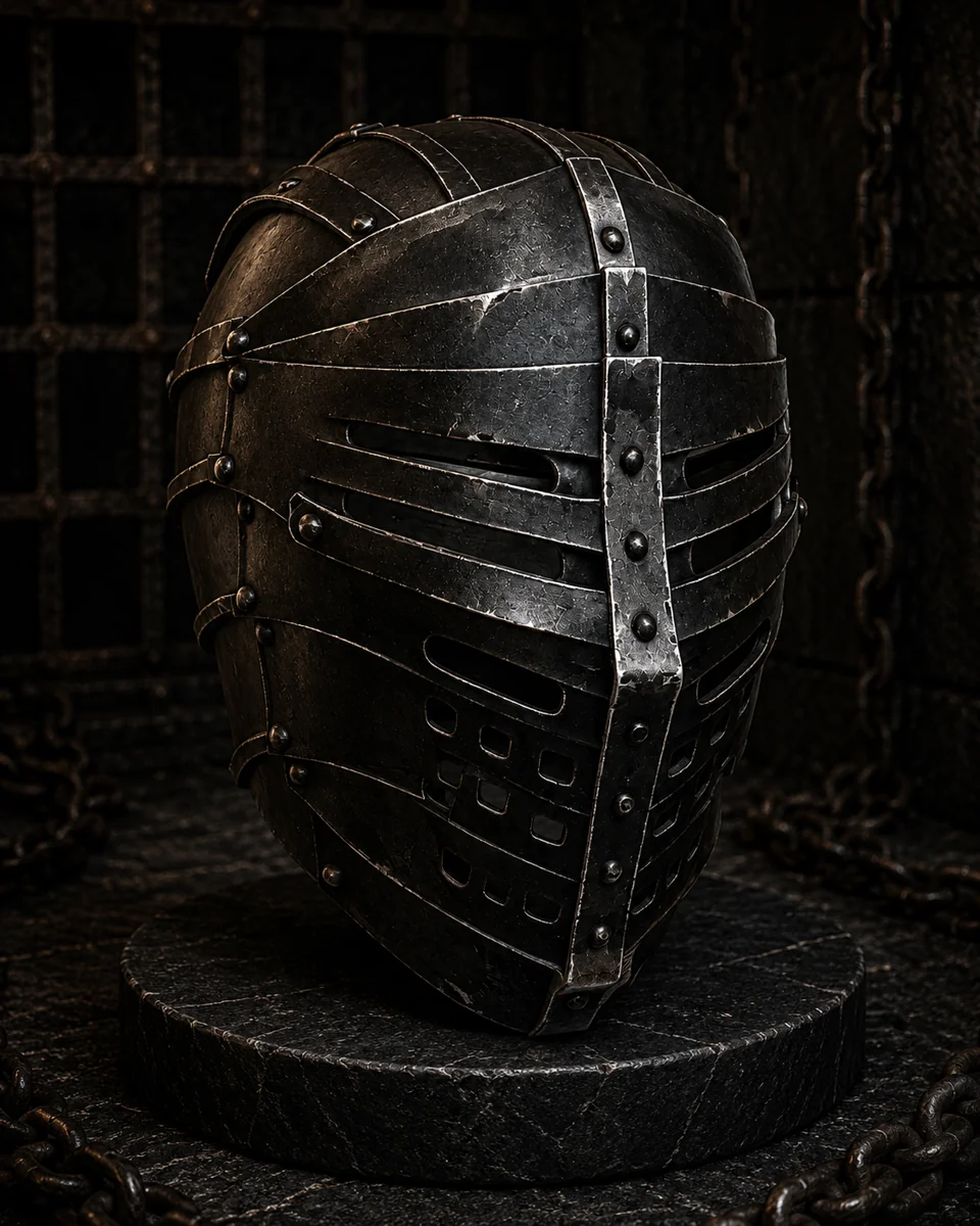 Front view of Encase helmet