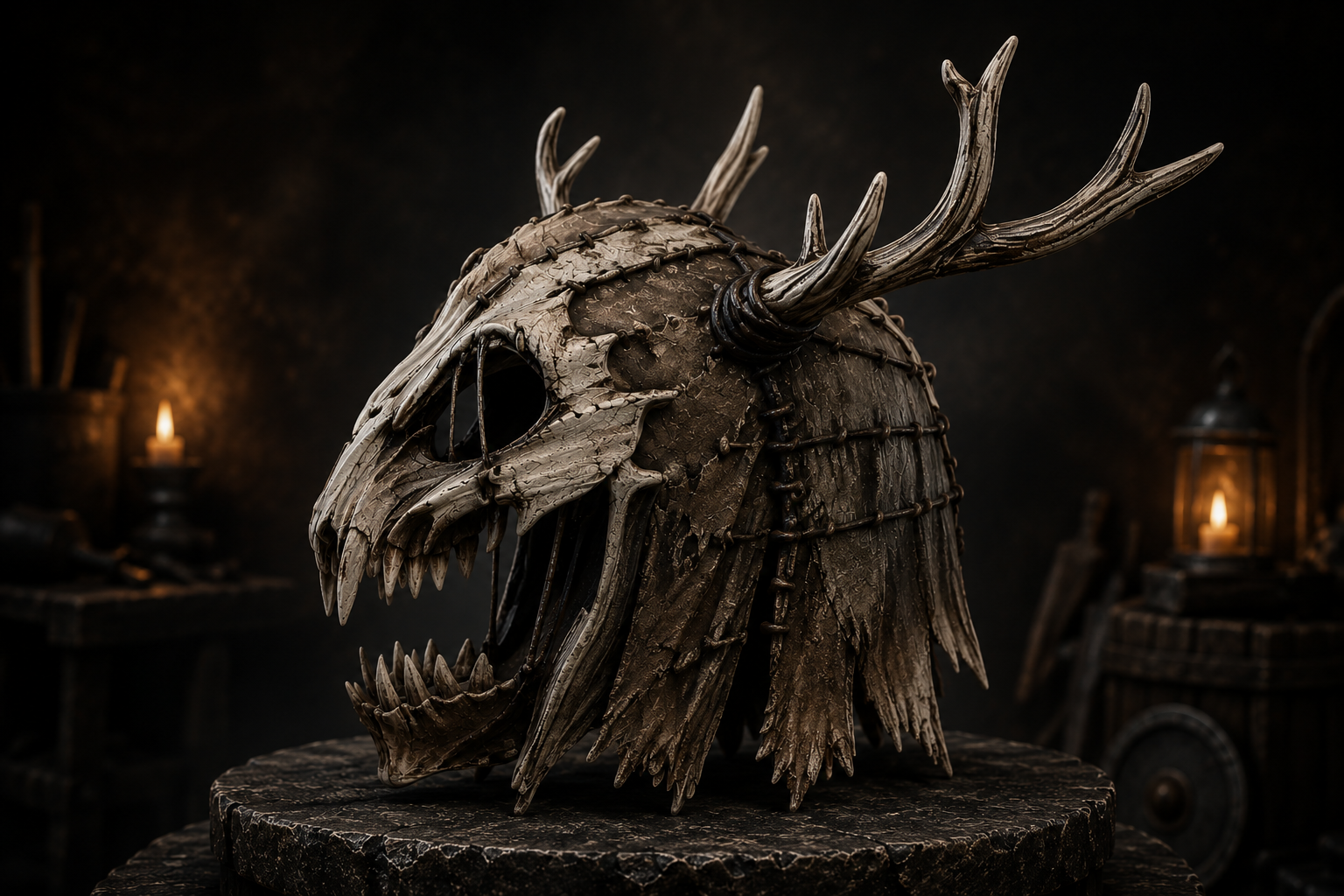 Side view of Fenmour mask