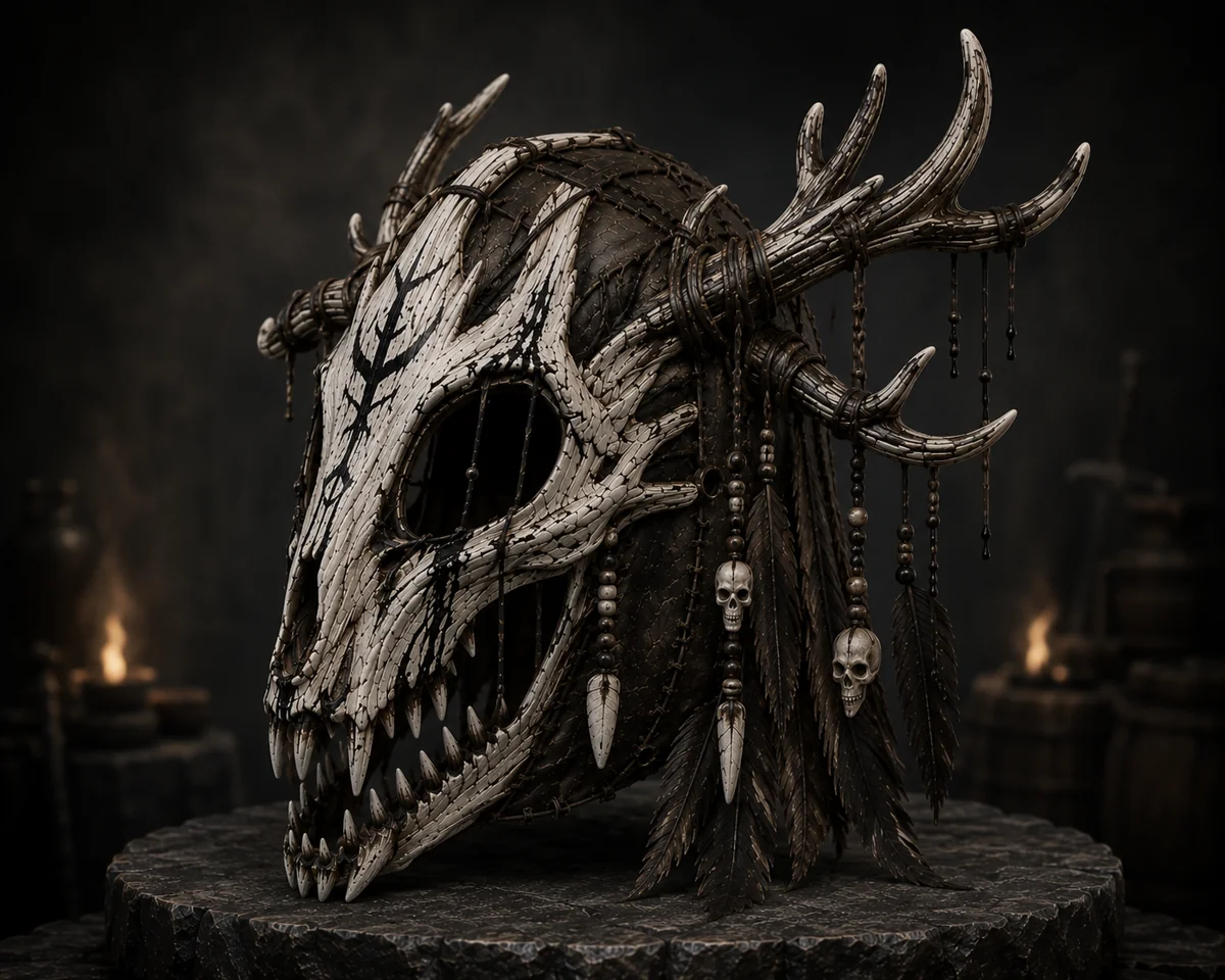 Side view of Bonebriar mask