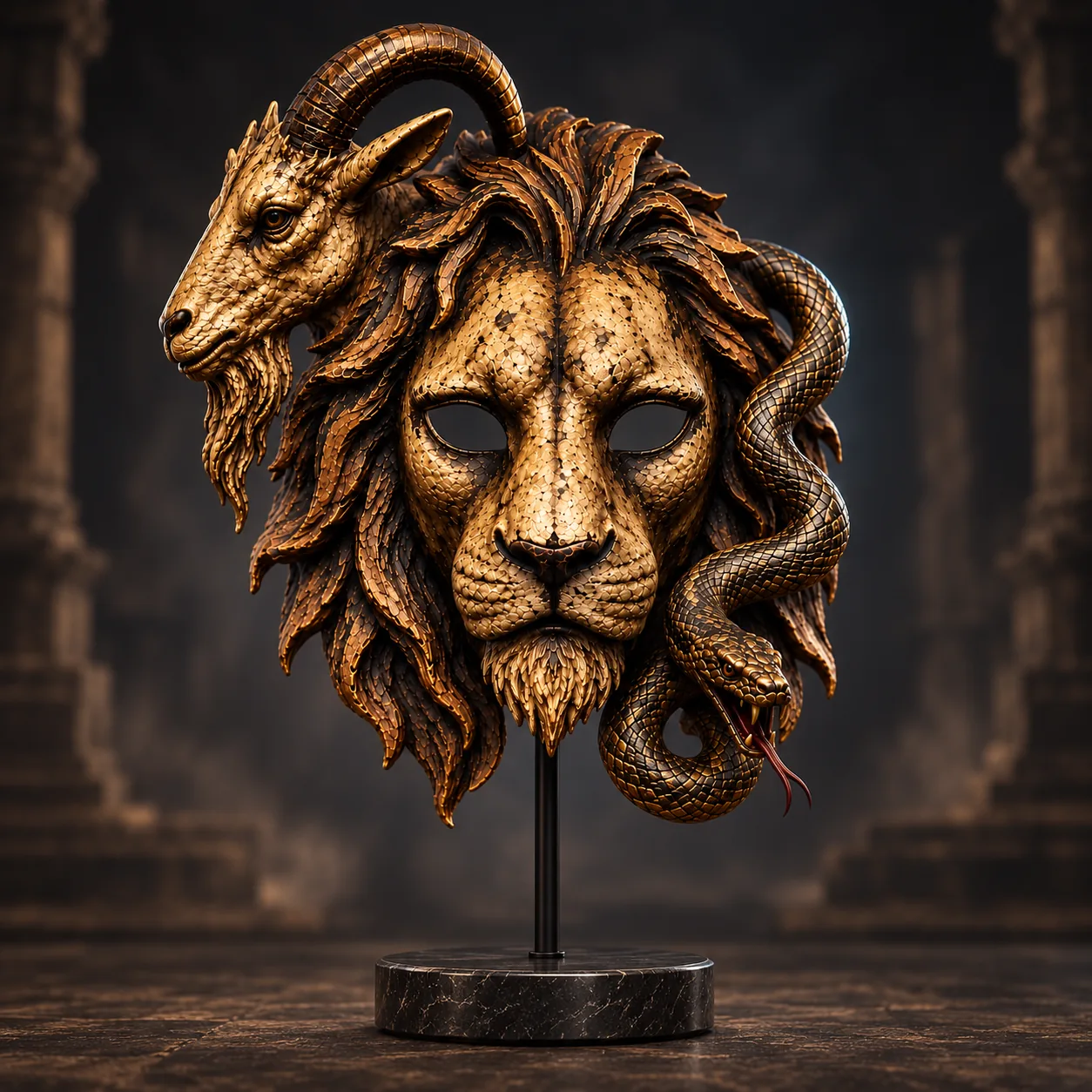 Front view of Chimera