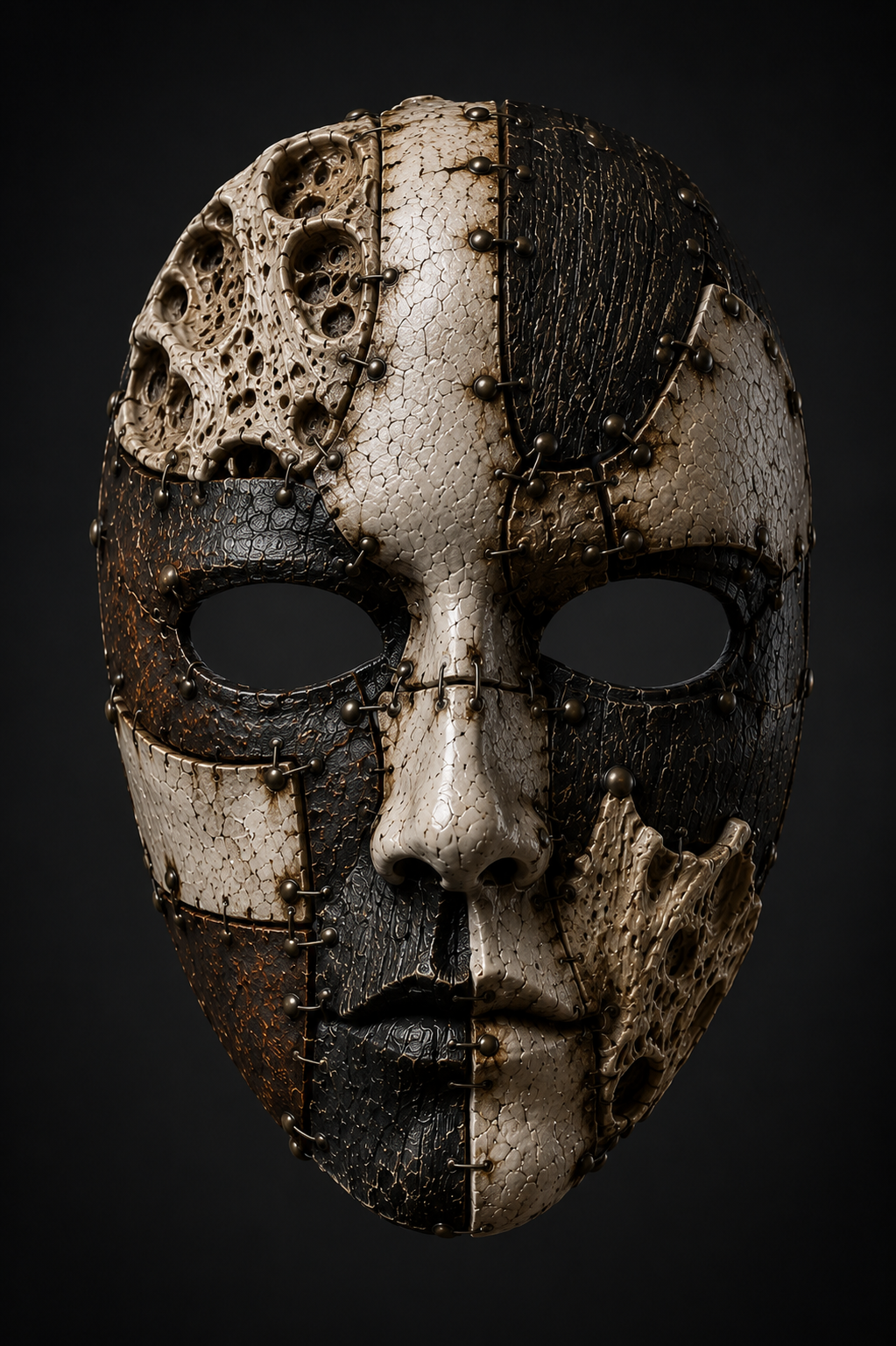Front view of Effigy mask