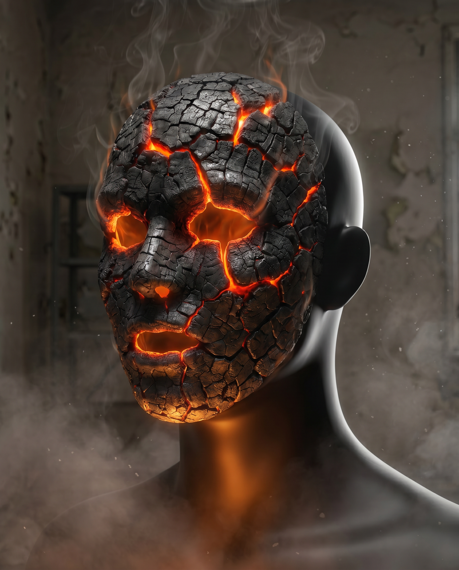 Side view of Ember mask