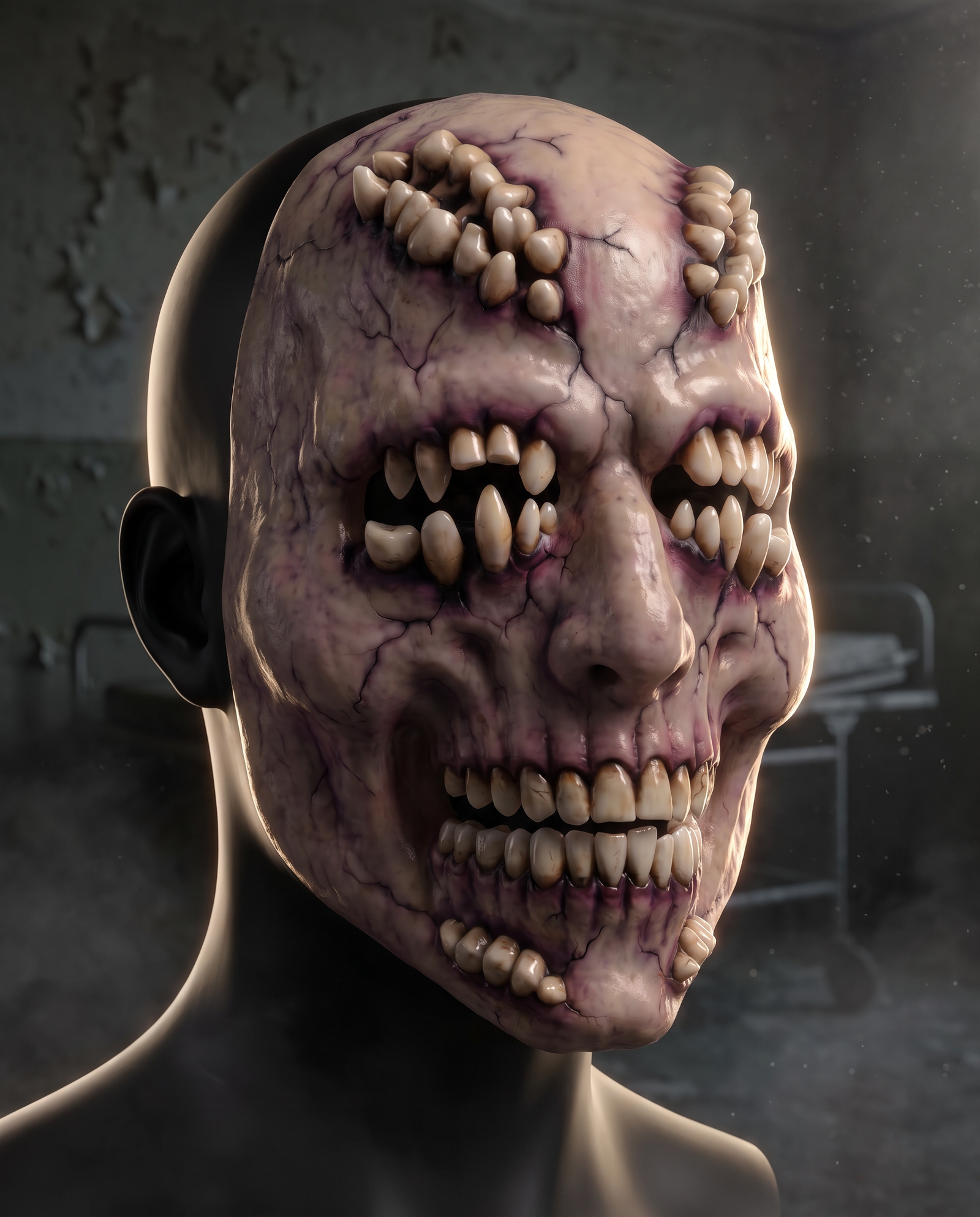 Side view of Fang mask