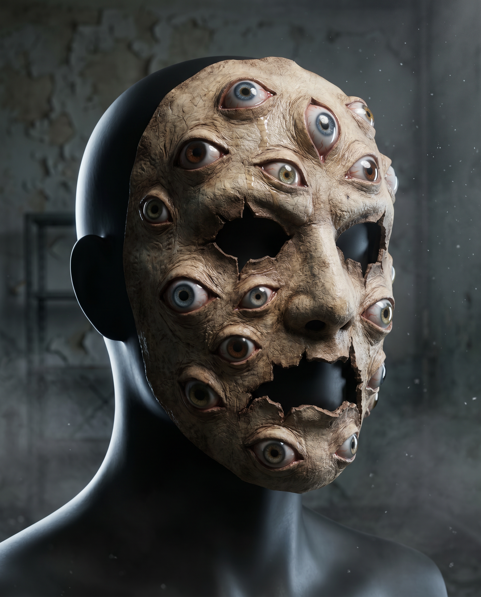 Side view of Gaze mask