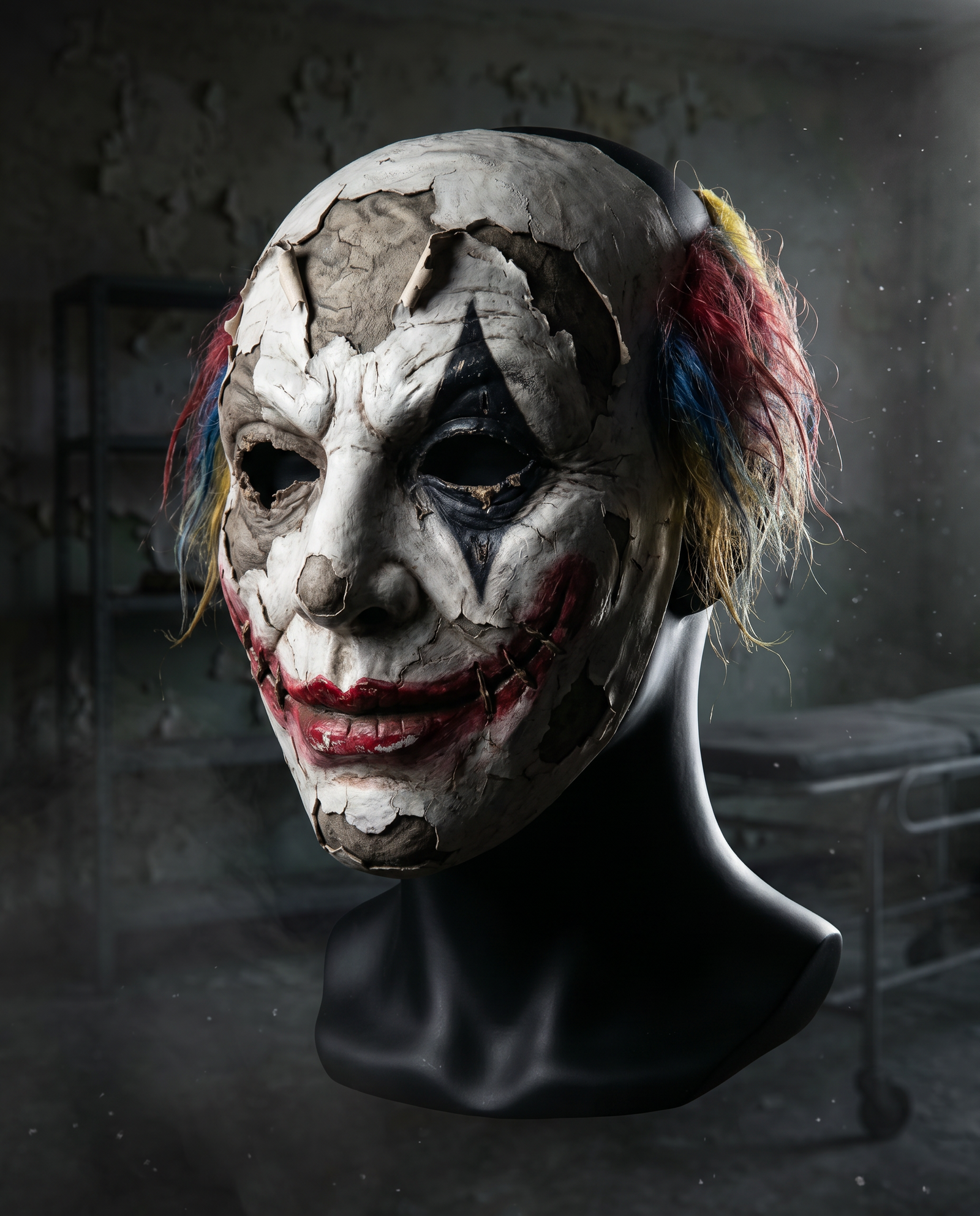 Side view of Grin mask
