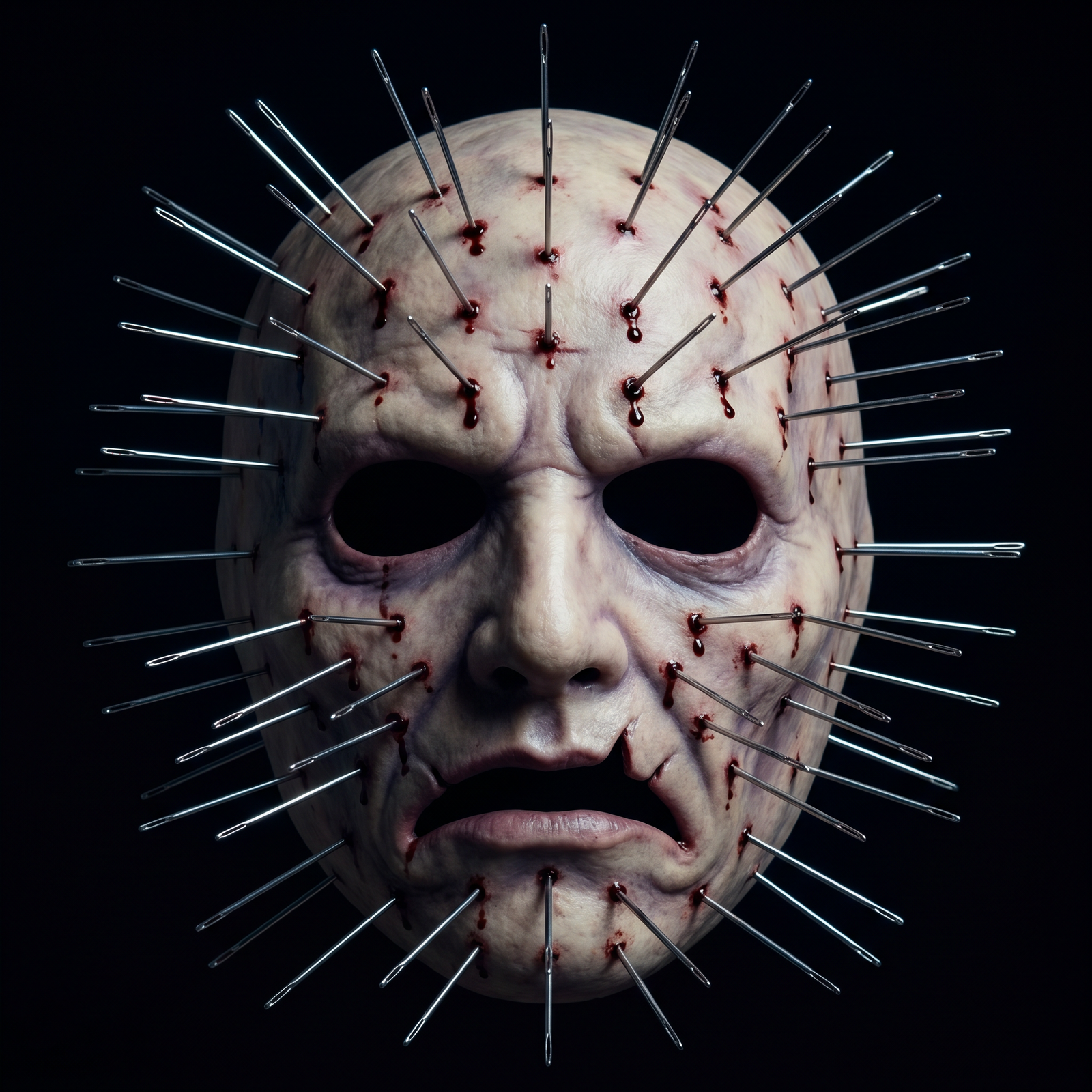Front view of Pin mask
