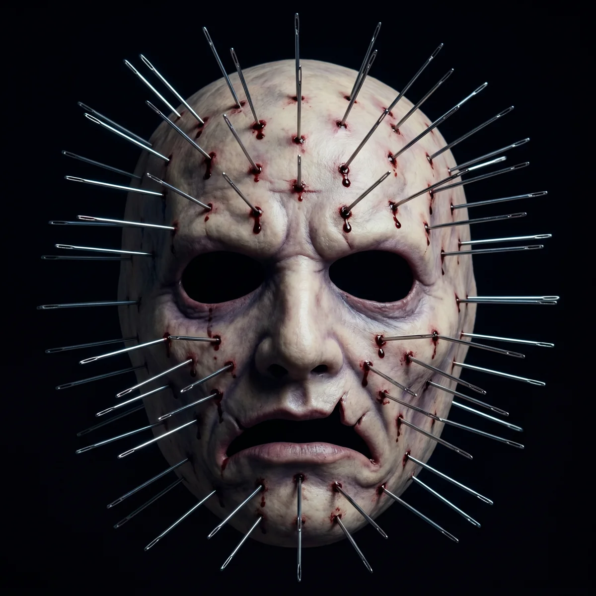 Front view of Pin mask