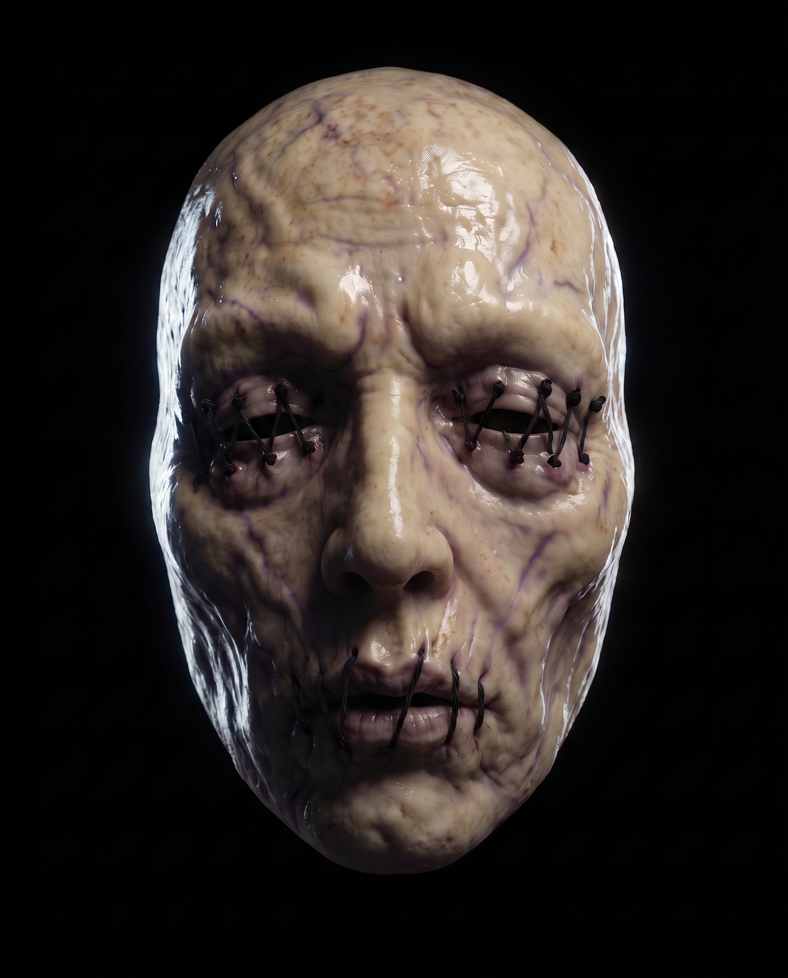 Front view of Shut mask