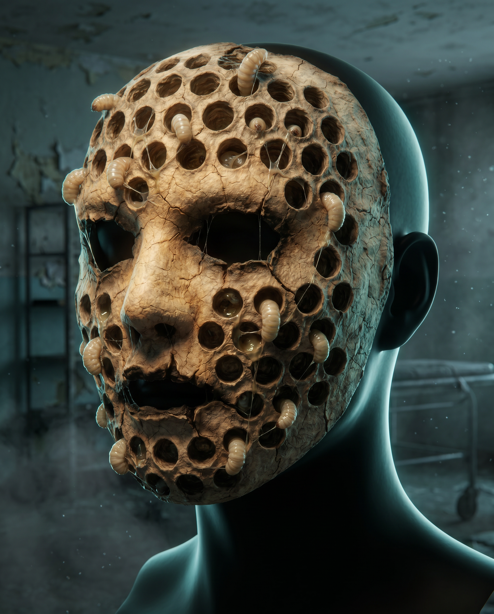 Side view of The Hive mask