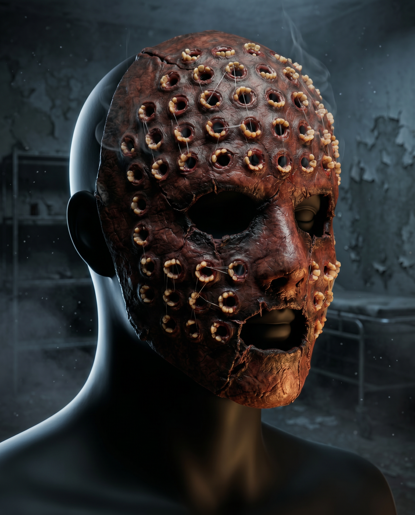 Side view of The Maw mask