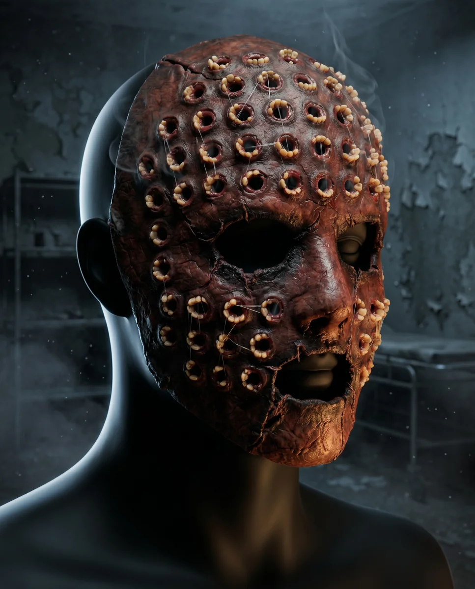 Side view of The Maw mask