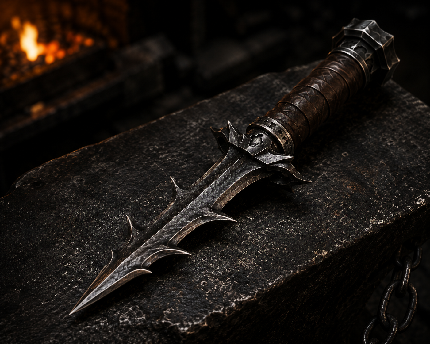 Front view of Iron Thorn dagger