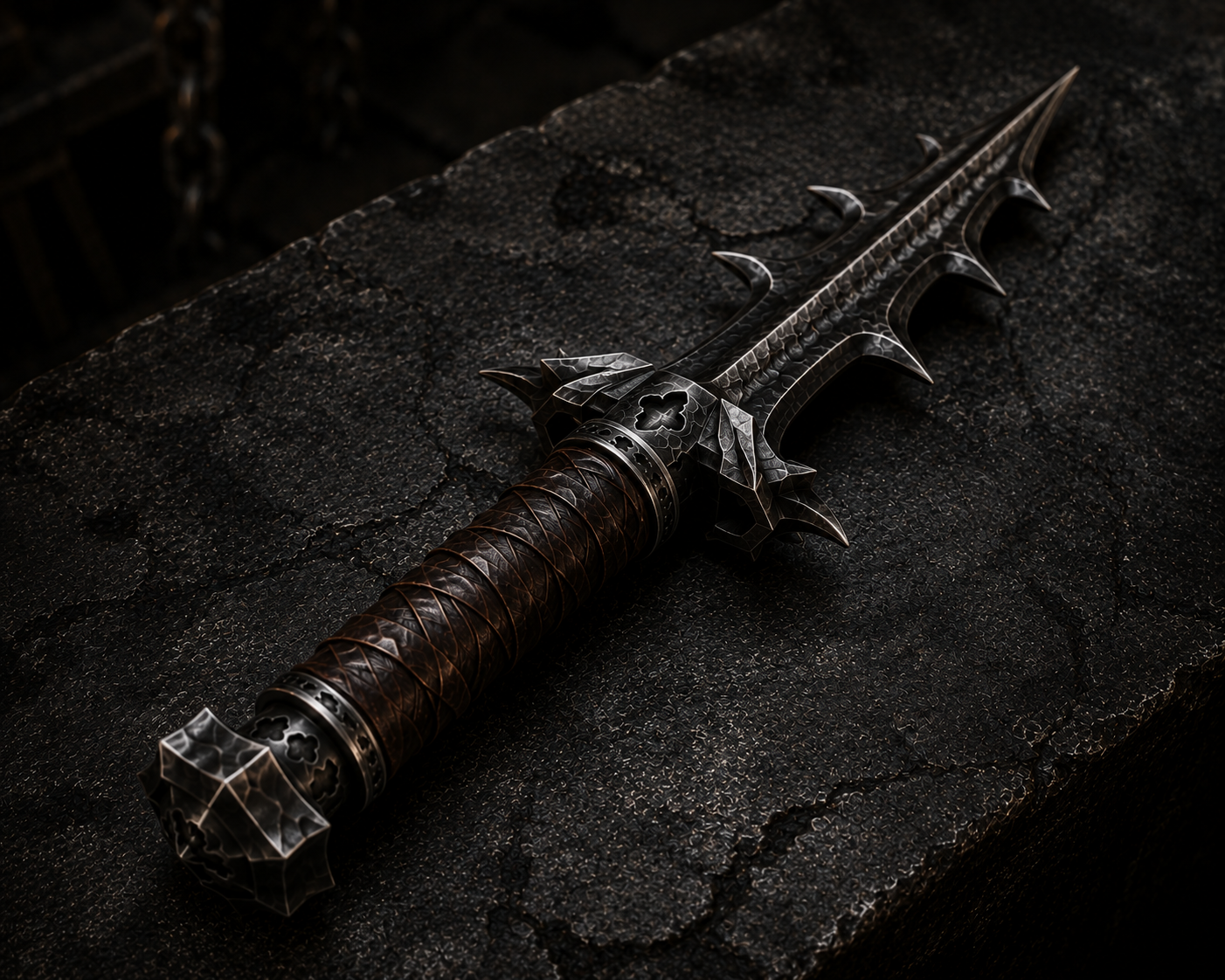 Side view of Iron Thorn dagger