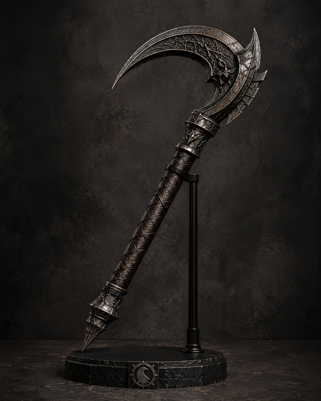 Front view of Ravenshook war pick