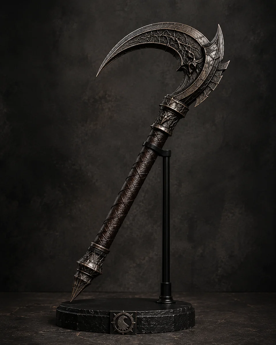 Front view of Ravenshook war pick