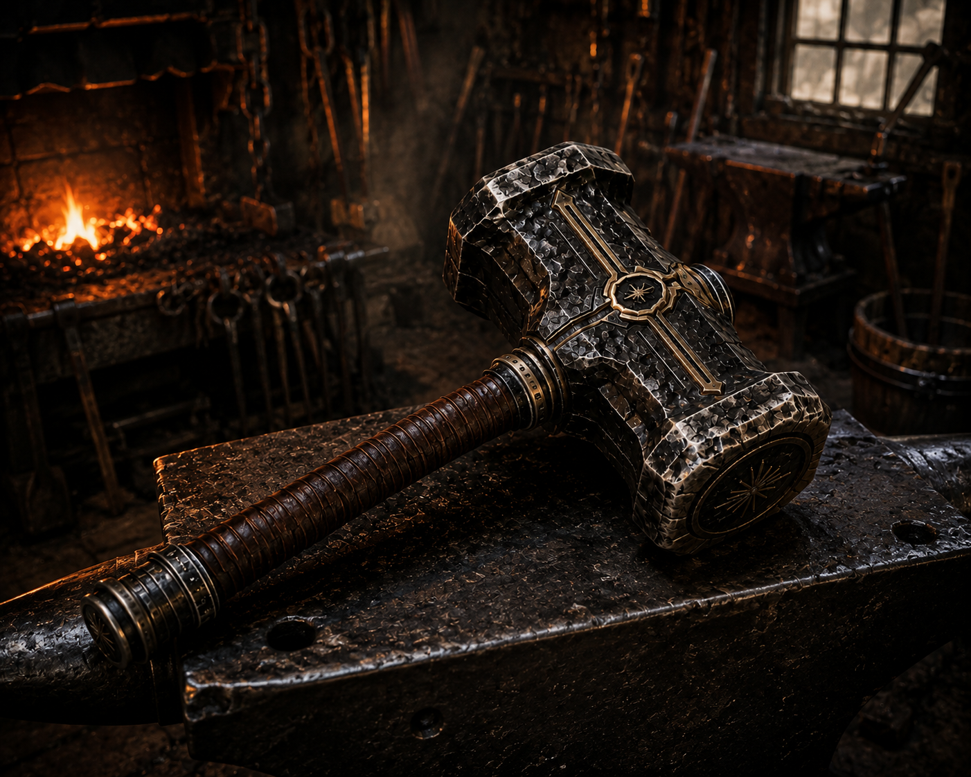 Front view of Ashbreaker hammer